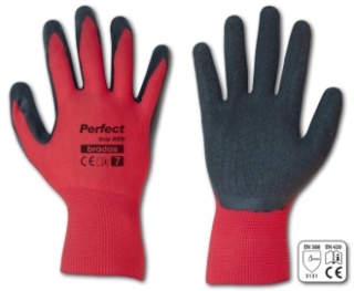 Rękawice ochronne PERFECT GRIP RED lateks, rozmiar 8, 24 pary