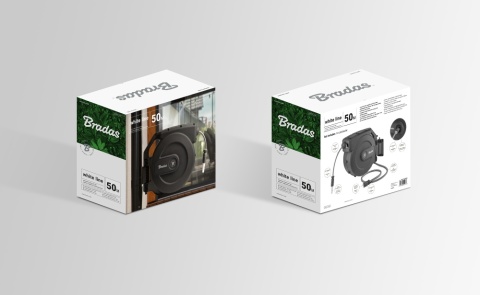 WHITE LINE Bęben automatyczny z wężem 1/2"